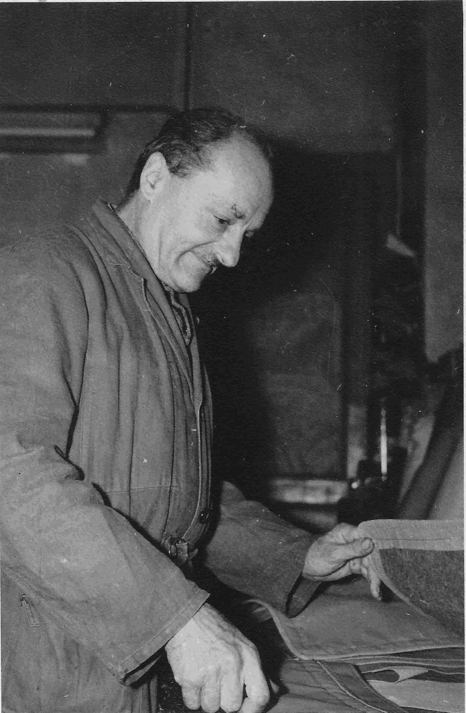 papa à l'atelier